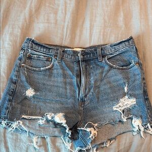 Abercrombie & Fitch Mom Short High Rise Jean Shorts